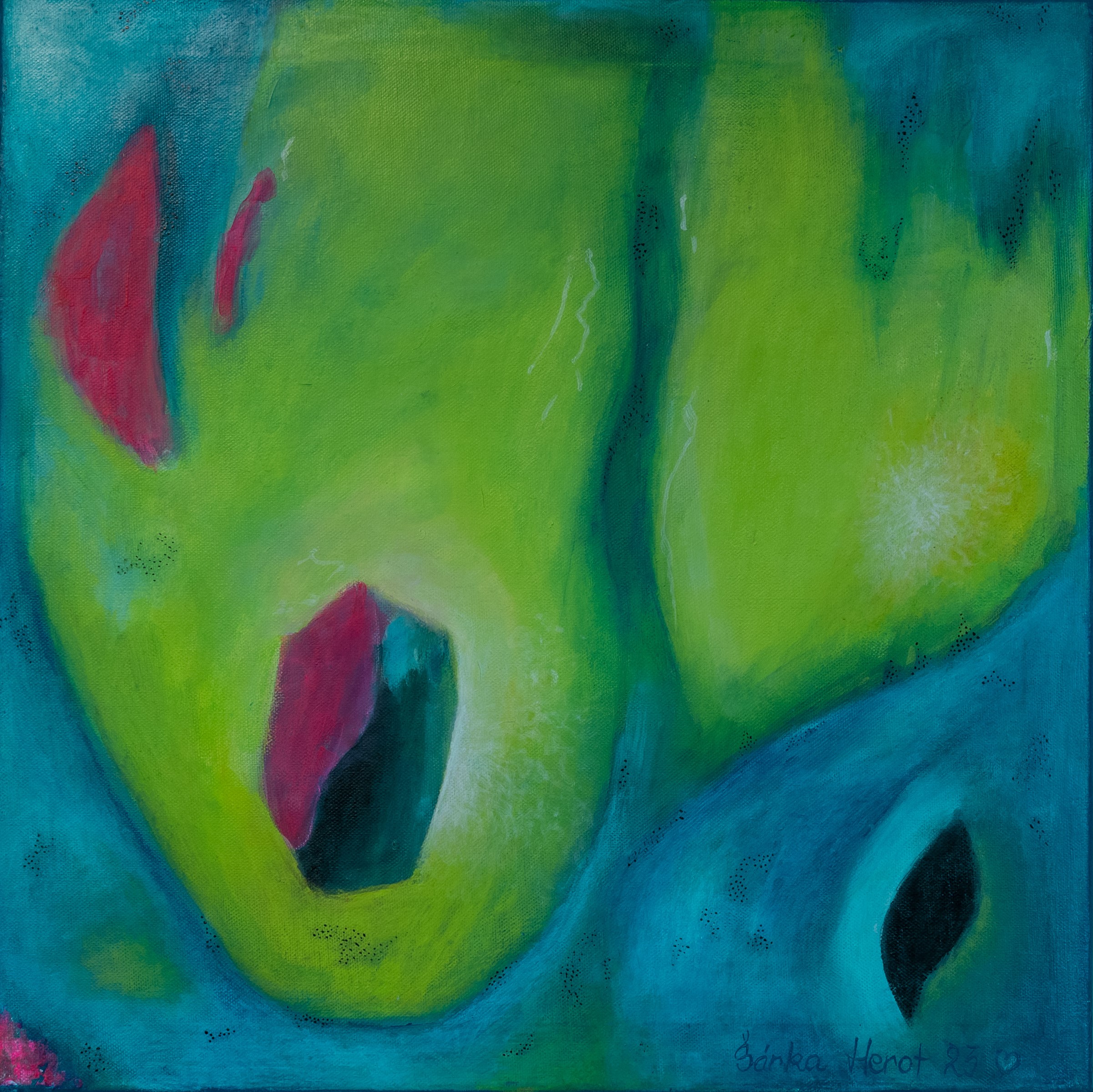 LEBEN, Acryl auf Leinwand, 50/50 cm, Fr. 450