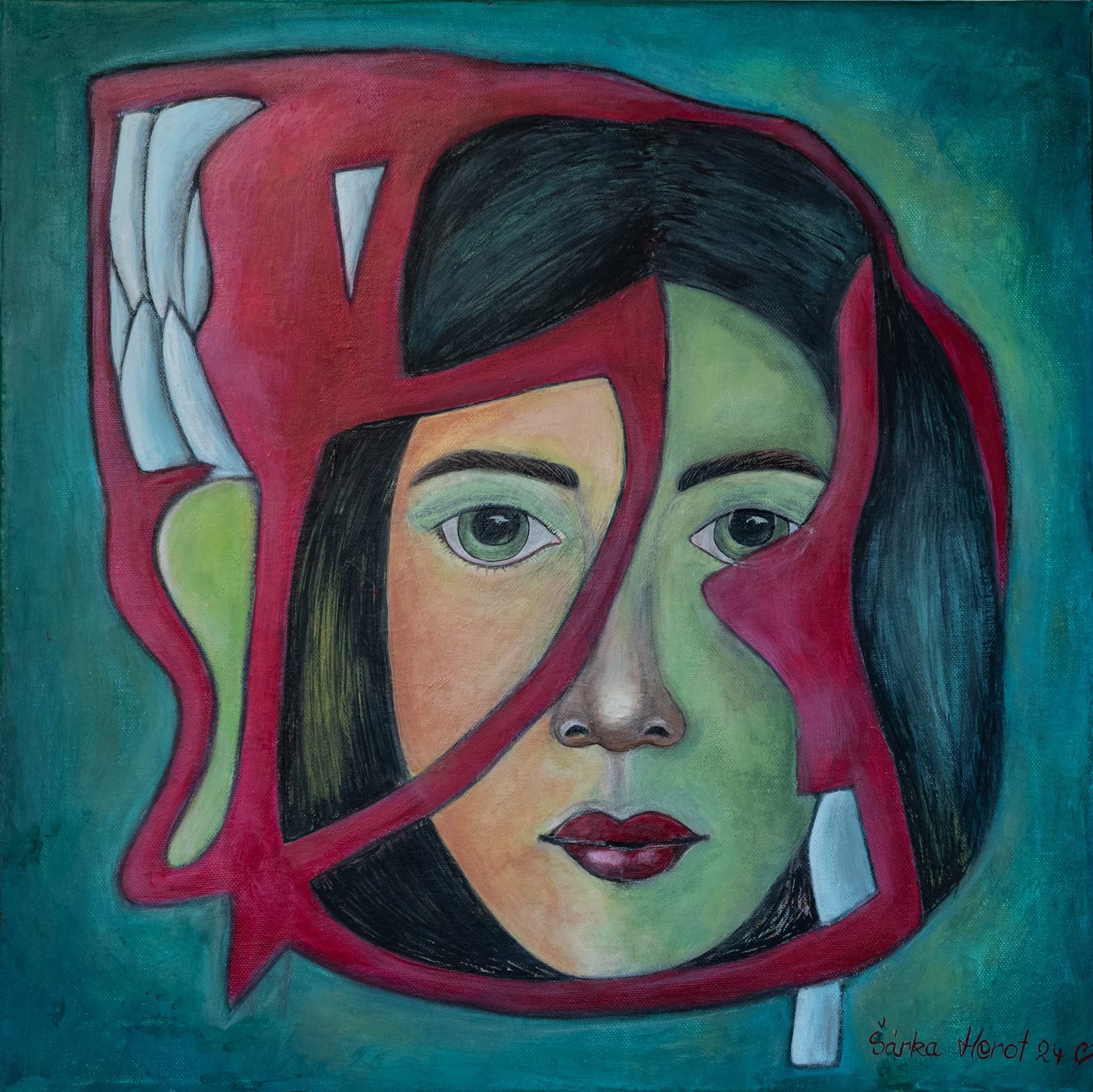 LISA - Acryl auf Leinwand, 50/50 cm, Fr. 600