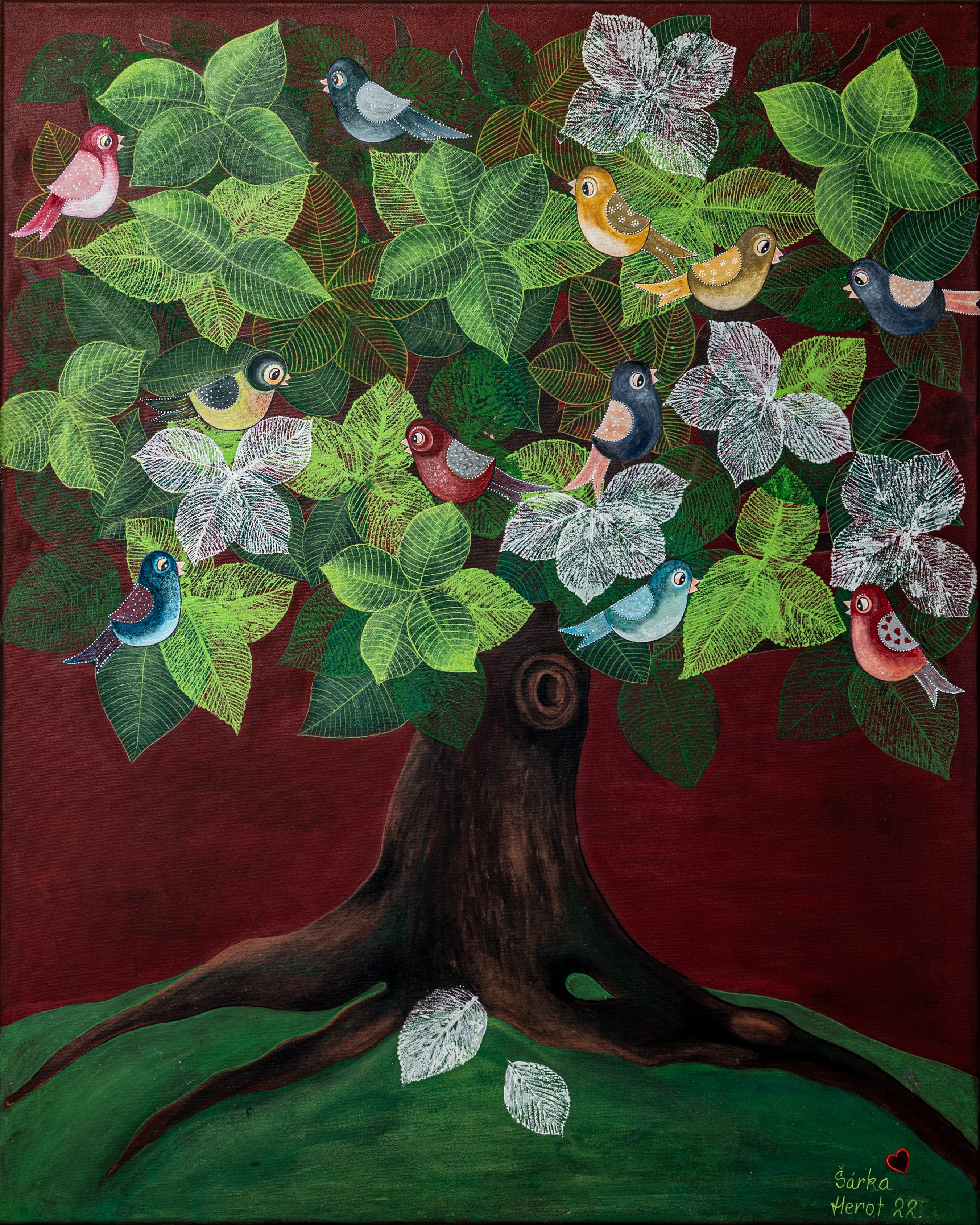 DER LEBENSBAUM - Acryl auf Leinwand, 100/80 cm, Fr. 2'400