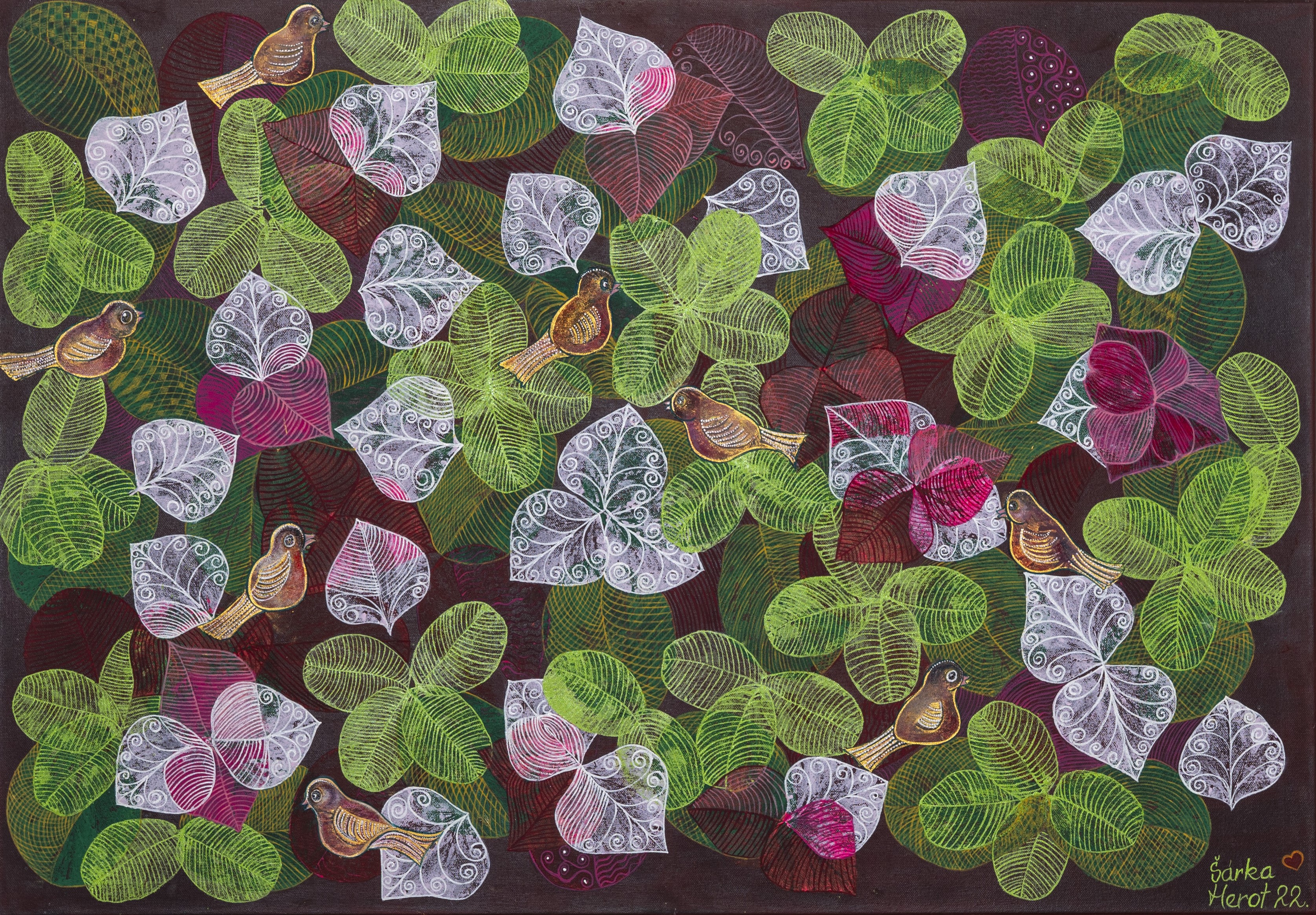 PARADIES - Acryl auf Leinwand, 100/70 cm, Fr. 2'400