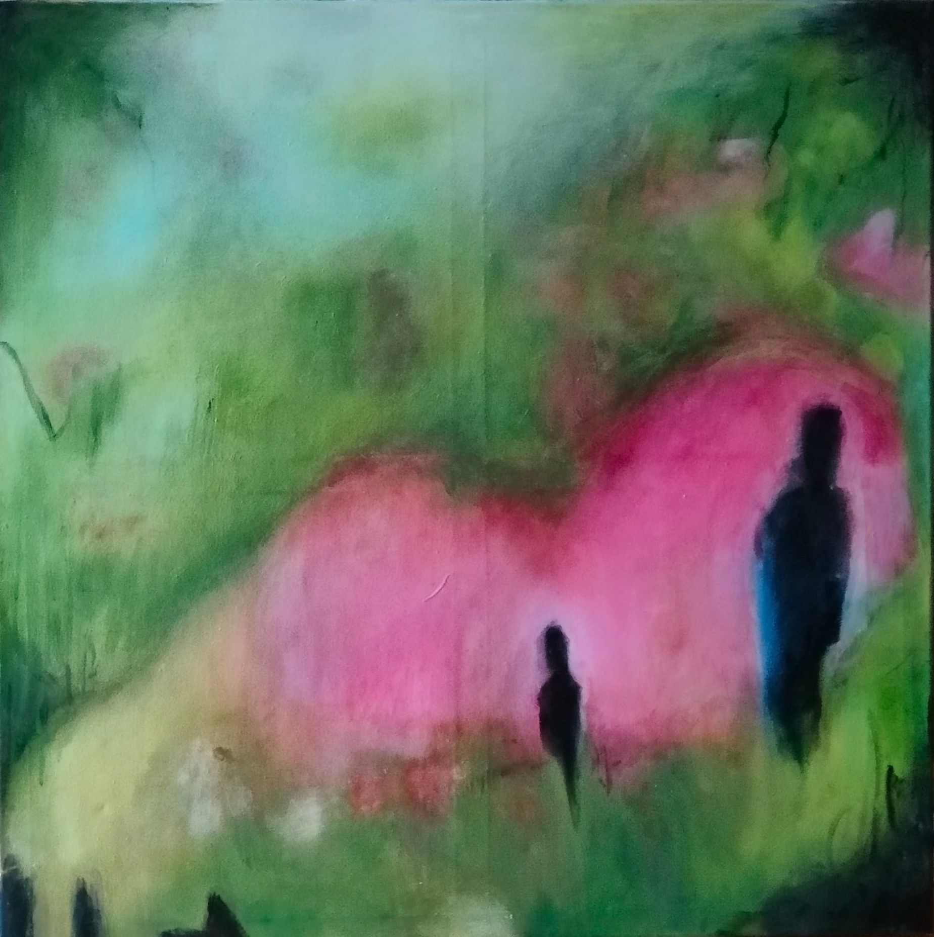 DIE LIEBE - Acryl auf Leinwand, 80/80 cm, Fr. 1'600